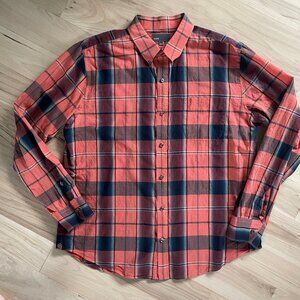 VINCE Super Soft Lightweight Plaid Shirt XL